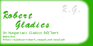 robert gladics business card